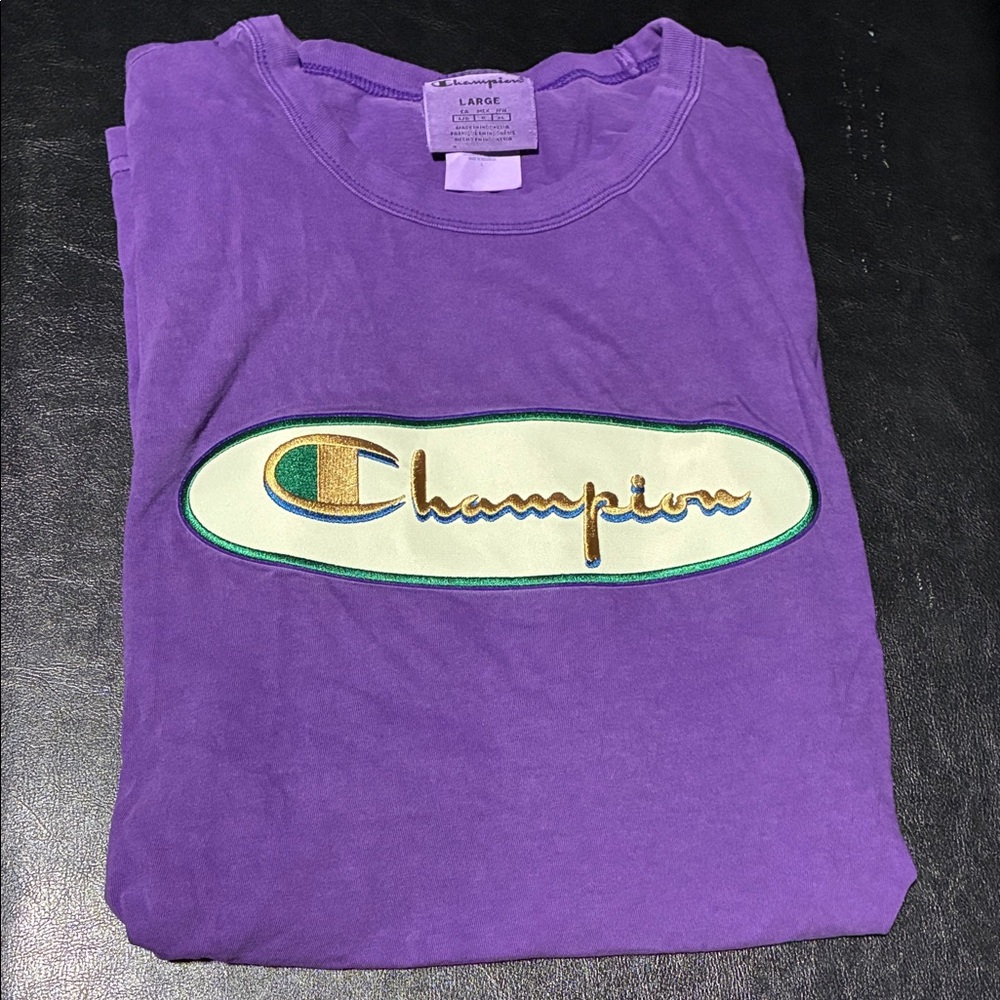Champion Violet Tee with Logo